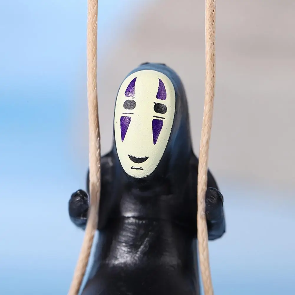 Cute Anime Car Ornaments Faceless Male Car Pendant Car Rearview Mirror Pendant Friend Birthday Gift Home Bag Decor Ornament