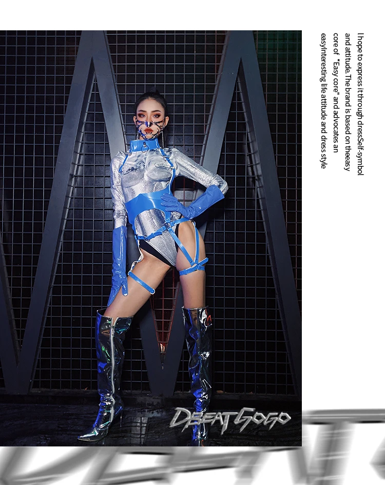 Costume de Danseuse à Bretelles Bleues pour Adulte, Vêtement de brevJazz, Wlwear, ix, Rave, 2025, 2411