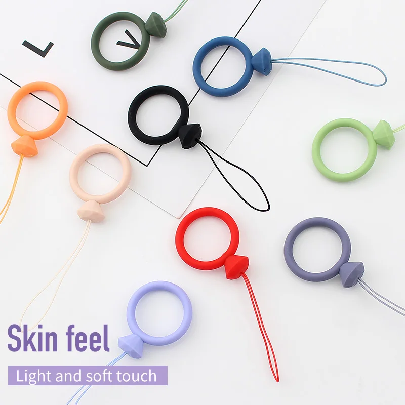 

Cute Silicone Wrist Strap Lanyard for Keys Phones Ring Straps for IPhone7 Keycord Lanyards Keychain Keycord Hanging Rope