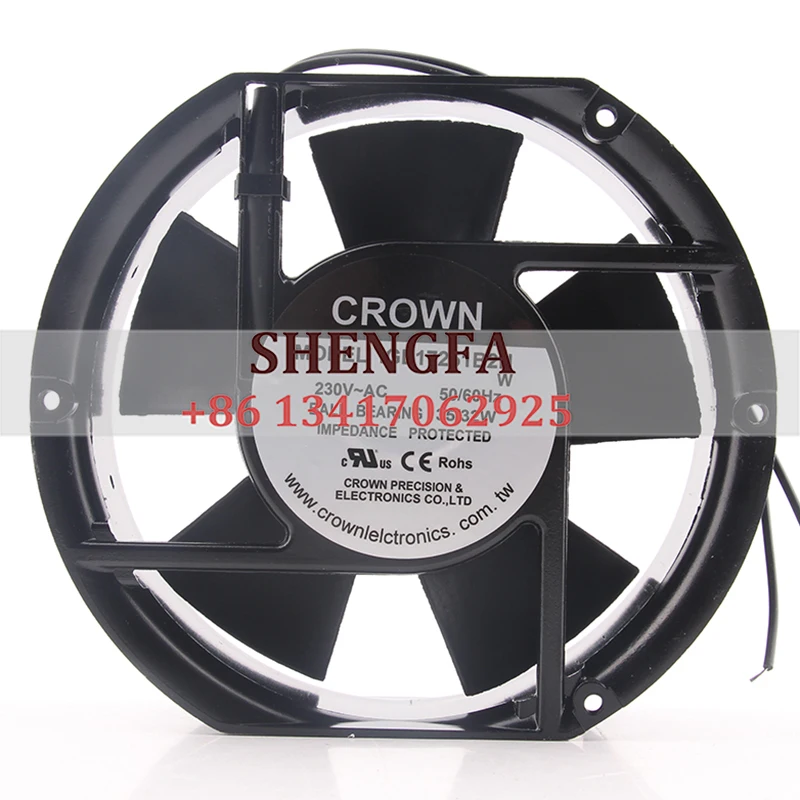 

Original Taiwan CROWN 220V 35/32W 172*51MM 17251 High quality large air volume axial flow IGE17251B2H cooling fan