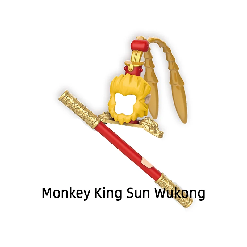 The Journey West Sun Wukong Pigsy Sandy Tang Monk Red Boy Bull Demon King Model Blocks MOC Bricks Set Gifts Toys 30301-30306