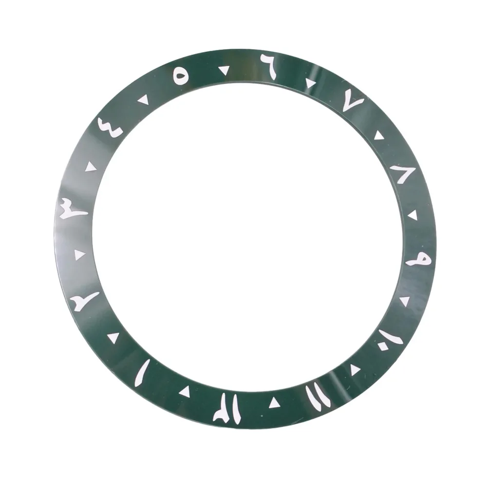 Ceramic Bezel Arabic Numeral Bezel Insert 38mm*30.5mm Watch Replacement Parts