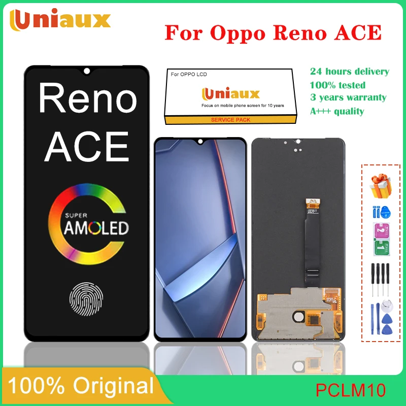 

6,5 ''AMOLED для OPPO Reno Ace мобильного телефона, ЖК-экран в сборе, сенсорный экран, замена ЖК-панели