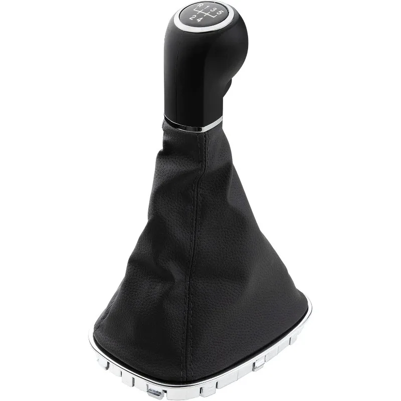 5 Speed Gear Shift Knob with Boot Frame 009140093 for Opel Vauxhall Corsa D 2006-2014 009140093 19276456 Shifter Gaiter Kit