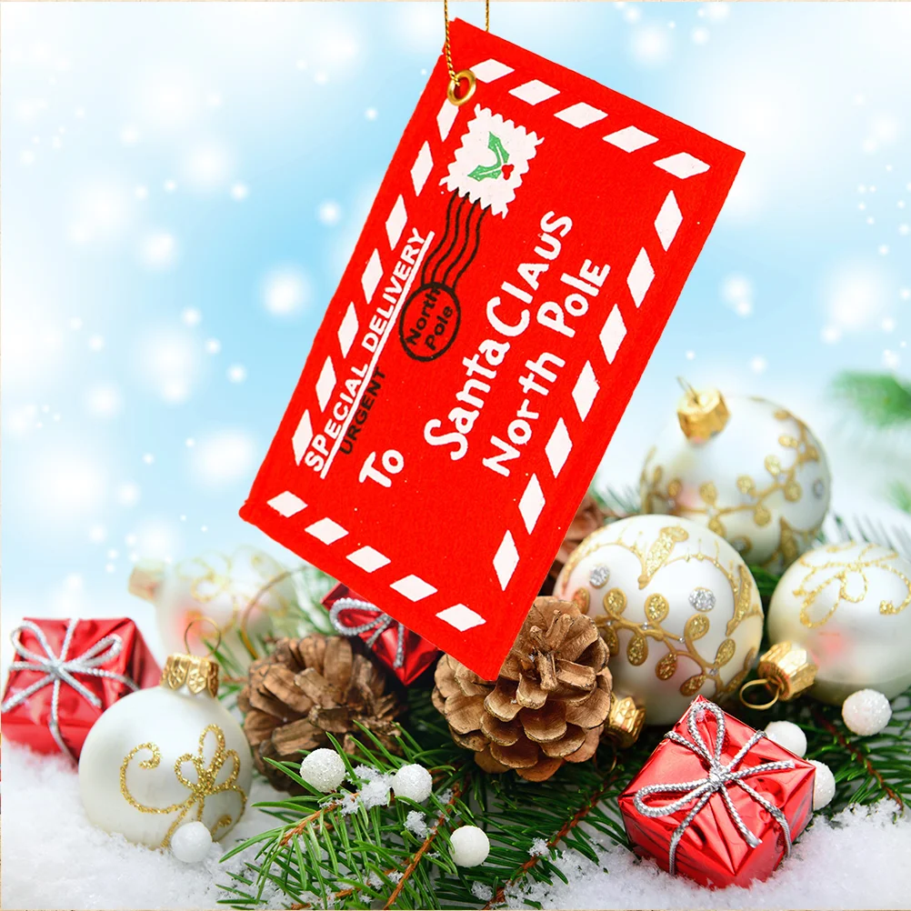 10 Pcs Mini Mailbox Santa Claus Envelope Gift Bag Decorate Christmas Candy Office