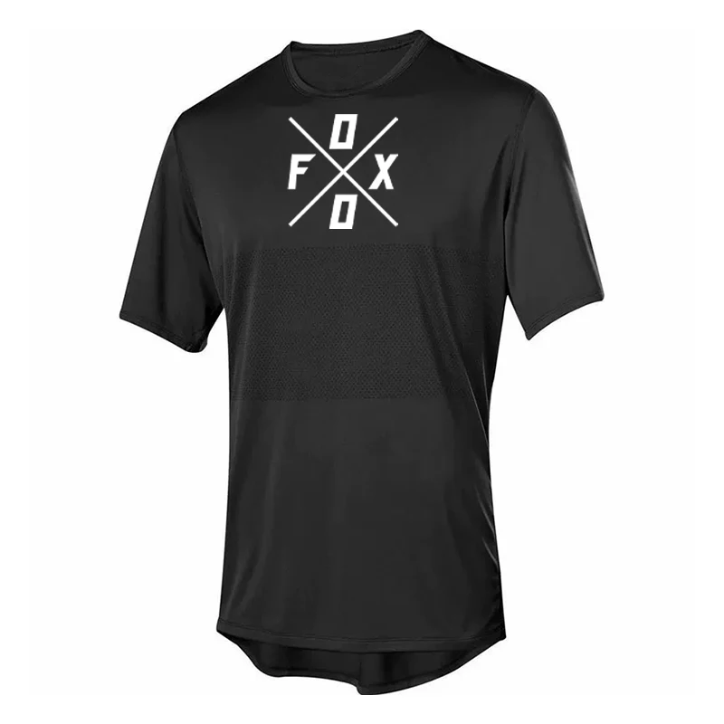 2025 Summer MTB FOXO Motorcycle Cross-country Mountain Endurance Bicycle Clothing Motorcycle Cross-country Short-sleeved T-shirt - Image 2