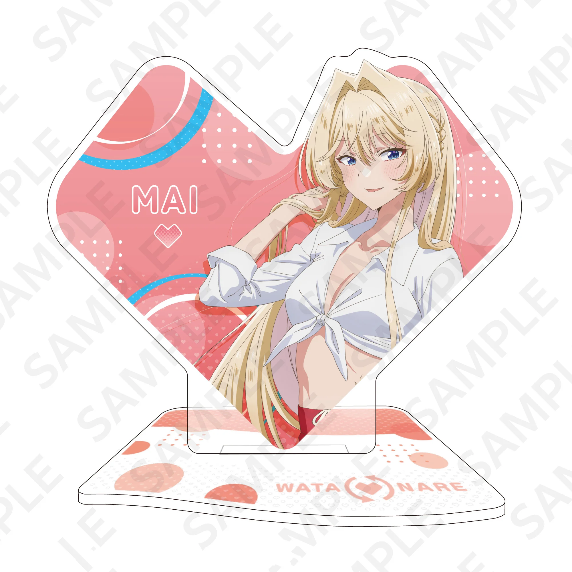 Anime There's No Way I'll Be Your Lover Acrylic Stand Keychain Mai Haruna Desktop Decor