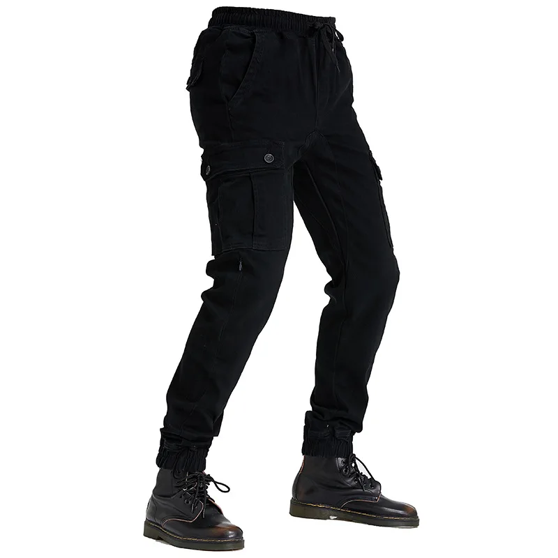 

2026 New Fashion Men Casual Motorcycle Work Riding Pants, Lightweight Durable Comfort Anti-Fall Biker Trousers
