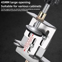 Thickened Cabinet Door Installation Positioner Easily Adjustable Aluminium Alloy Mounting Jig Save Time And Effort Convenient