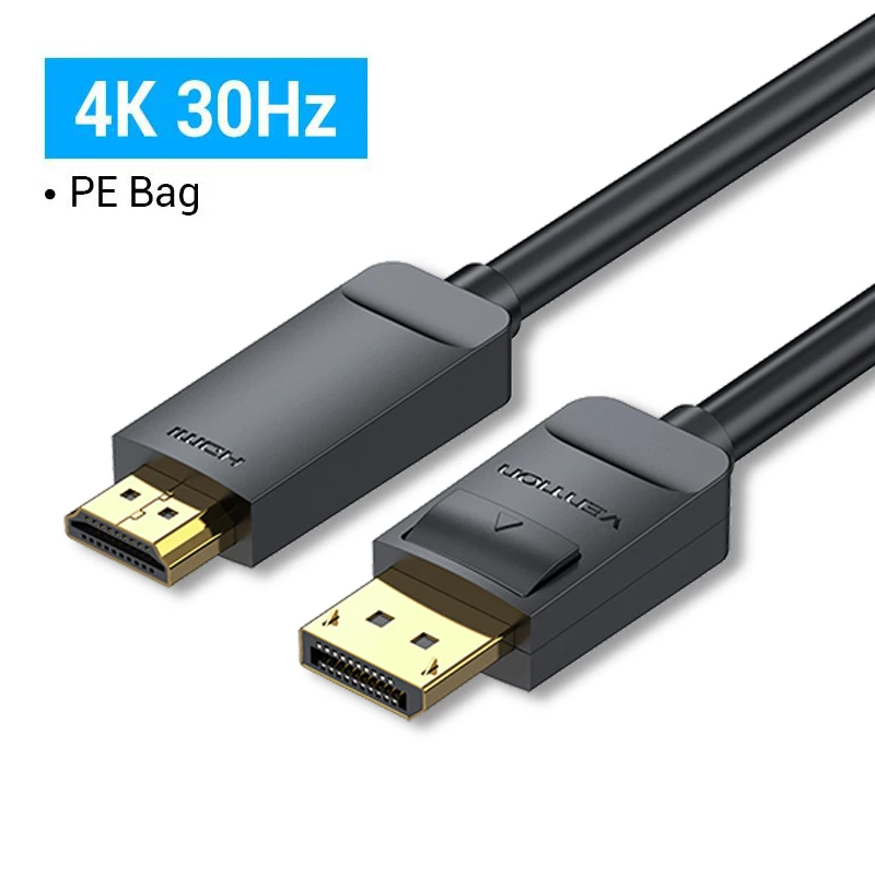 Ventie Display Port Naar Hdmi 4K 60Hz Dp Naar Hdmi Kabel Voor Pc Laptop Hdtv Monitor Projector Video audio Kabel Displayport Naar Hdmi