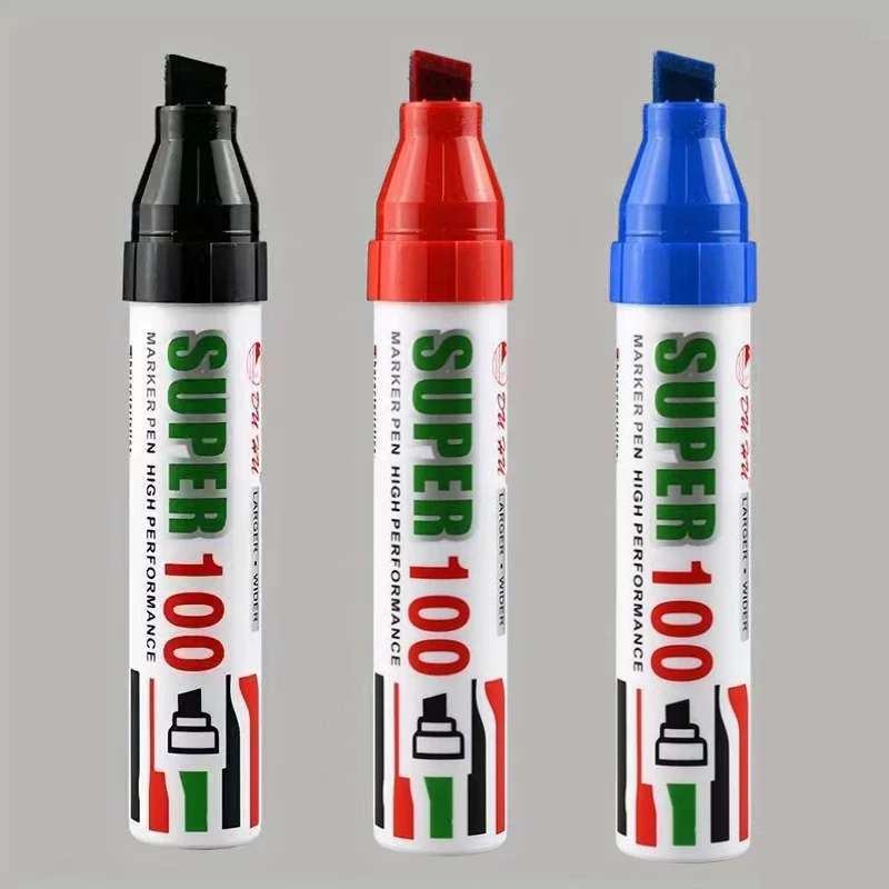 

1/3pcs Jumbo Permanent Marker Extra Wide Chisel Tip Waterproof & Smudge-Proof Identity Theft & Document Protection A7990
