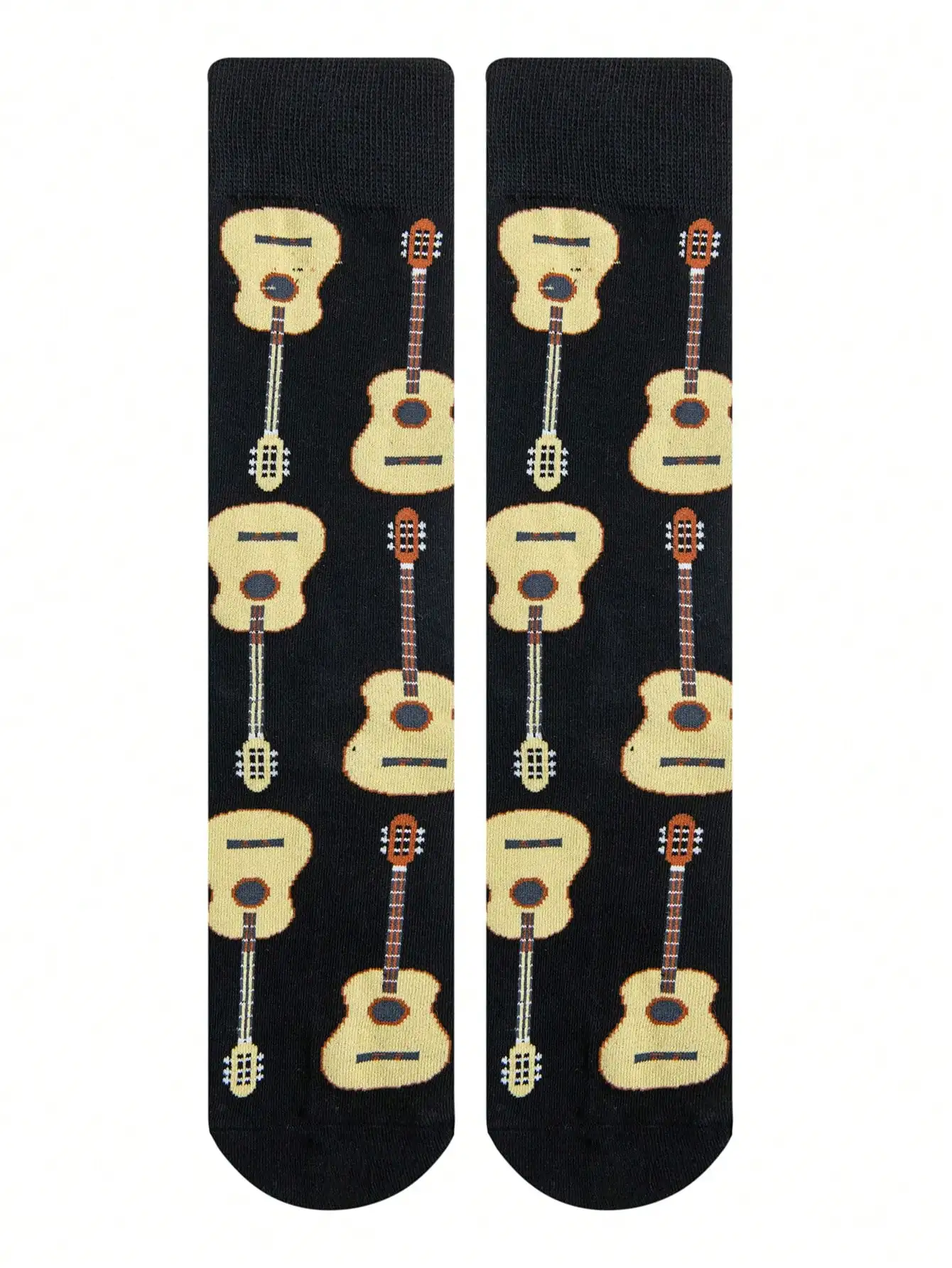 زوج واحد من الجوارب الممتعة بنمط الجيتار الكرتوني - جوارب كاجوال عصرية للجنسين للأنشطة الخارجية للرجال #3