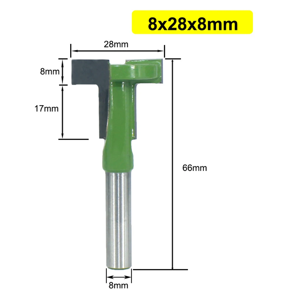 Anti Kickback Ontwerp Router Bit T-Slot 8Mm Schacht Met De Hand Maken Van Een Lade Harde Legering Frees Frees Router Bit T-Slot