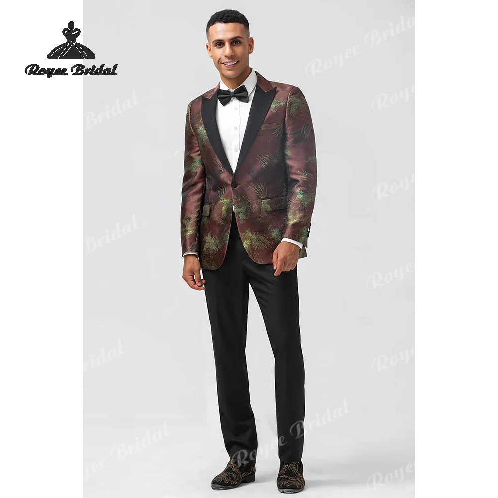 Peak Lapel Two Piece Single Breasted  Men's Suit Wedding 2026 One Button Slim Fit Business Evening Suit costume homme mariage