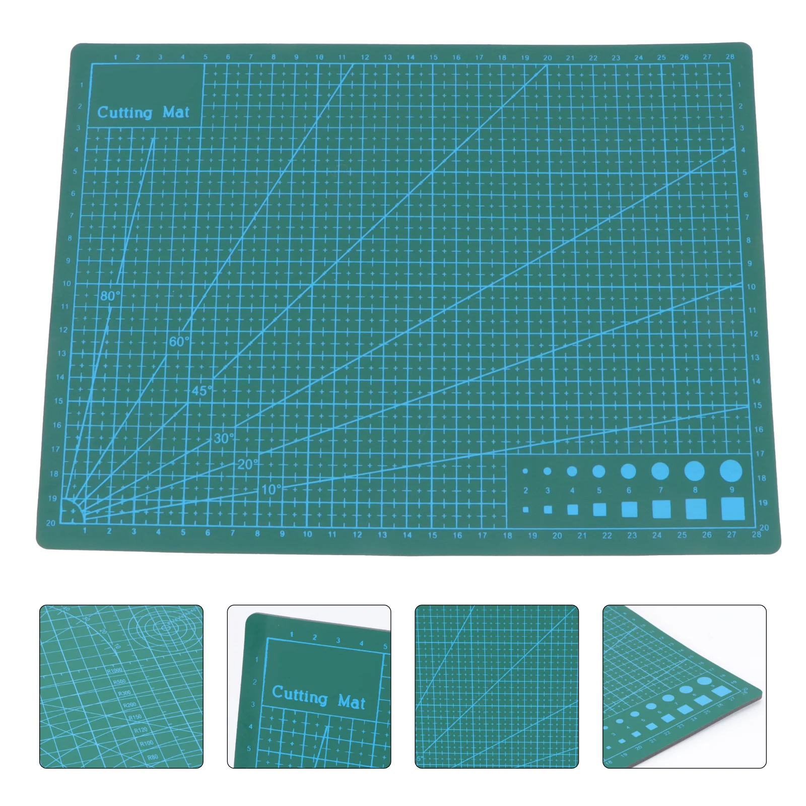 

A4 Green Heavy Duty Self Healing Cutting Mat Flexible Reusable Surface for Crafting Sewing Glass DIY Art Work Protection