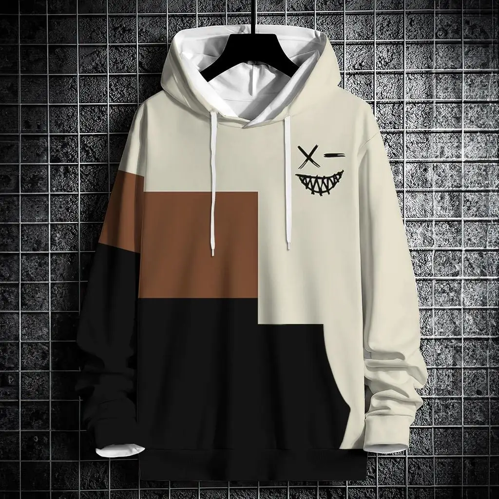 مضحك ثلاثية الأبعاد أغطية رأس مطبوعة للرجال عادية أسلوب بسيط للجنسين بلوزات كنزة بمقاس كبير الخريف والشتاء موضة y2k الملابس