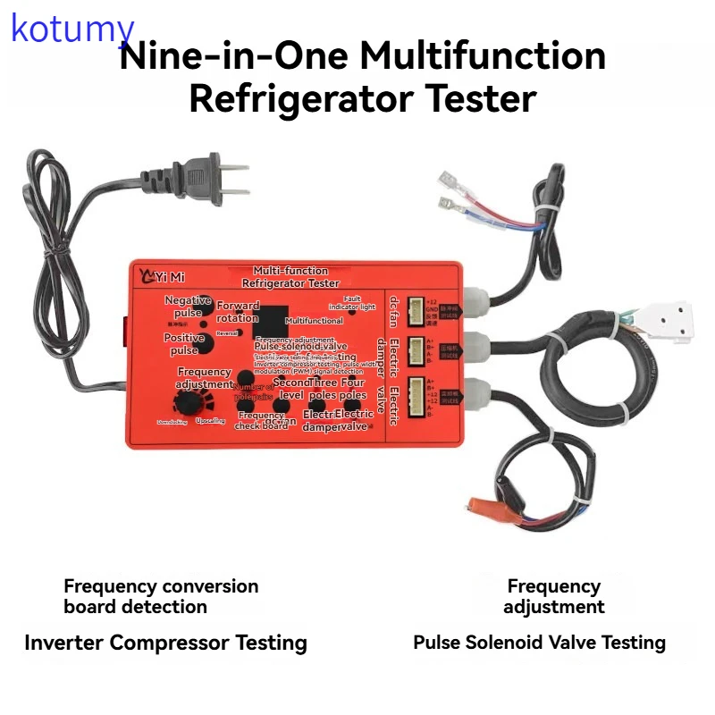 KOTUMY 110V/220V Refrigerator Multi-Function Tester For Inverter Board Compressor Solenoid Valve Fan Damper Fault Diagnosis