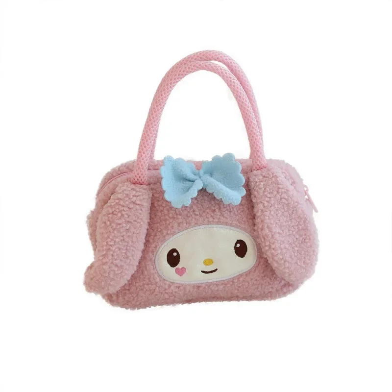 Anime Sanrios Cinnamoroll Kuromi moja melodia Cute Cartoon pluszowa torebka organizator torba na ramię urodziny prezent na boże narodzenie dla przyjaciela