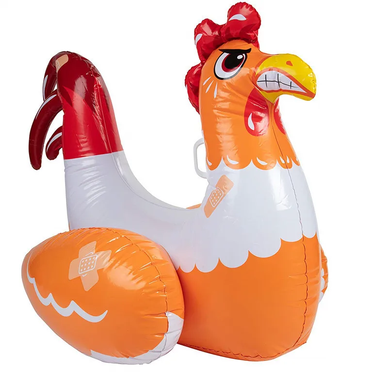 

Inflatable rooster water adult water play mount whale turtle inflatable bed, factory order pvc products