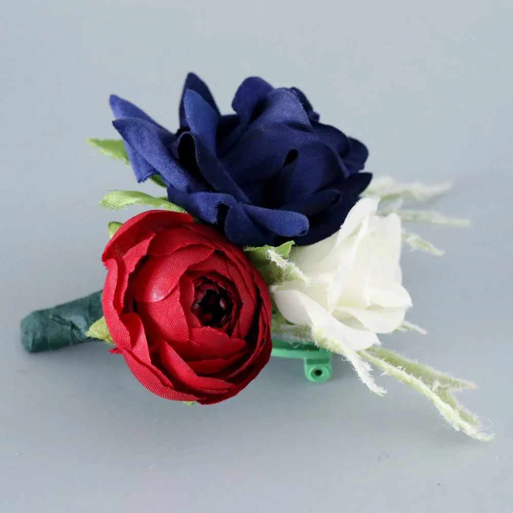 Corsage De Casamento Europeu Para Noivo, Saia De Noiva Flor, Flor De Pulso, Dança Festa, Irmãs, Melhor Amigo, Simulação Decoração Do Casamento