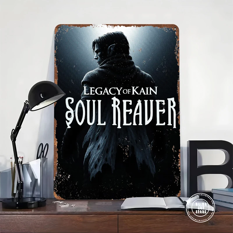 Legacy of Kain Soul Reaver Tinplate Poster Customized Wall Art Retro Vintage Metal Signs for Fans Gaming Decoration Room House
