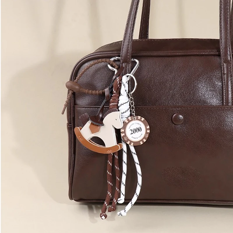 

Braided Rope Bag Pendant Keychain Pendant Ruth's Same Style Trojan Horse Pendant Suitable for Phone Bag Accessories