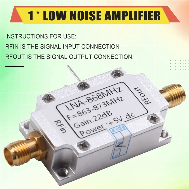 【NUOVO LISTA】 Amplificatore a basso rumore da 868 Mhz per amplificatore RF LNA Modulo RF Modulo RF Range di trasmissione dell'immagine Extender
