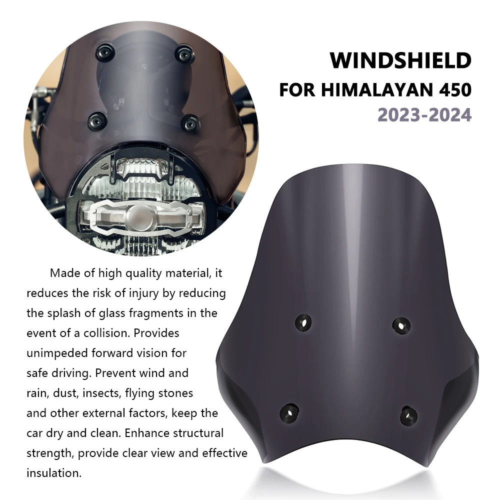 

2024 Himalayan 450 himalayan450 2023 2024 New For Motorcycle Accessories Windshield Windscreen Raised Windshield