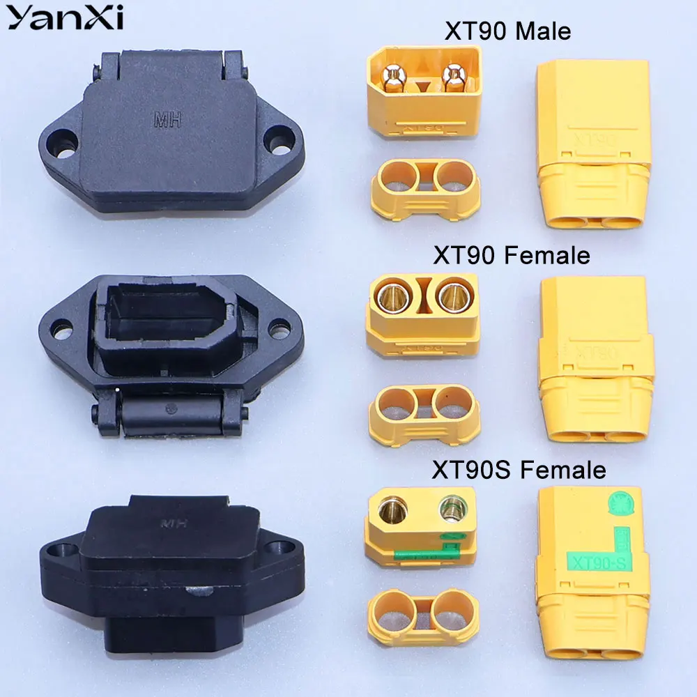 XT90 Male Female Power Charging Plug Shell XT90S Anti-fire Connector Electric Vehicle Lithium Battery Modification Interface