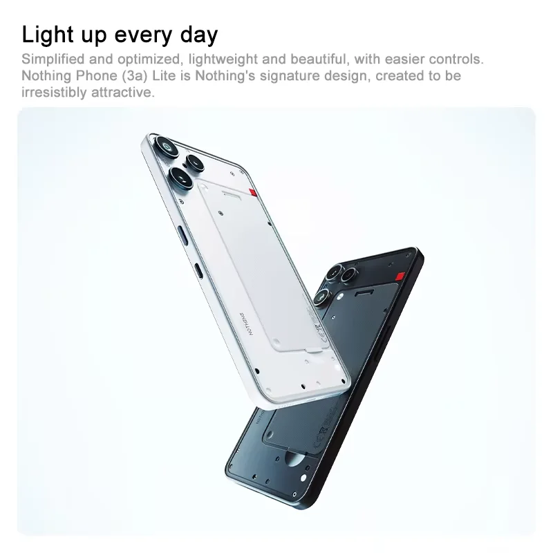 Nothing Phone (3a) lite Global Version MediaTek Dimensity 7300 Pro5G 6.77 AMOLED 120Hz 5000mAh 50MP Camare 6