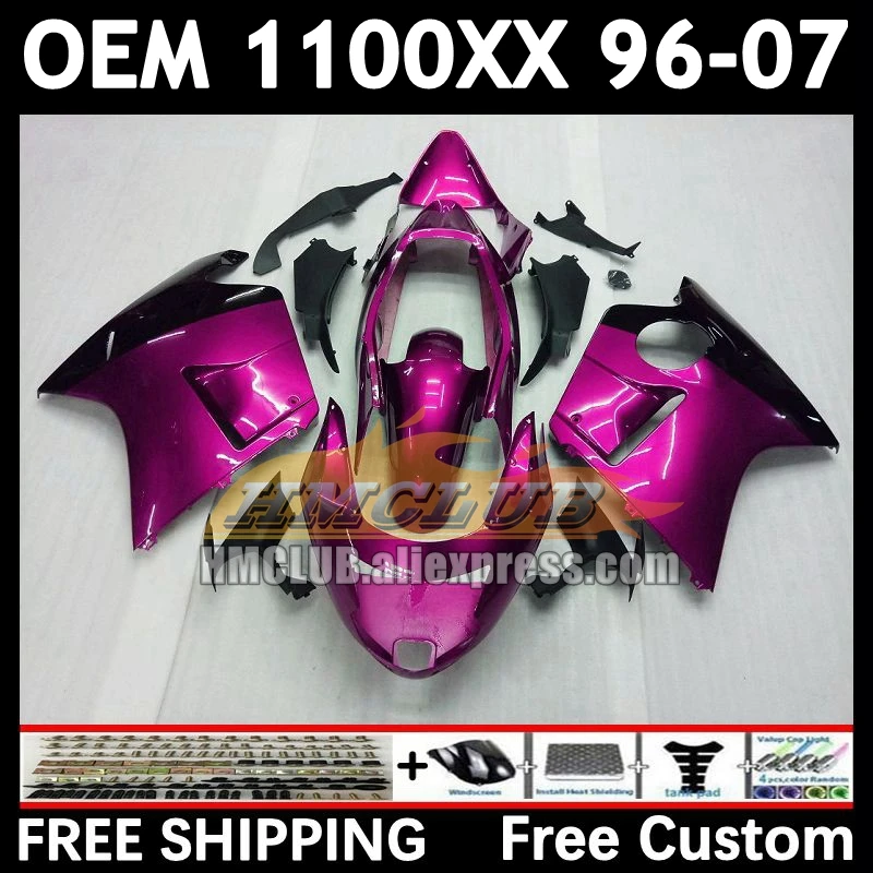 Blackbird For HONDA CBR 1100XX CBR1100 XX 86No.116 CBR1100XX rose black 96 97 98 99 00 01 2002 2003 2004 2005 2006 2007 Fairing