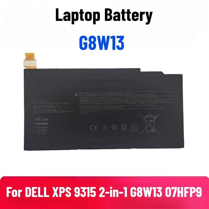 

For DELL XPS 9315 2-in-1 G8W13 07HFP9 Laptop Battery
