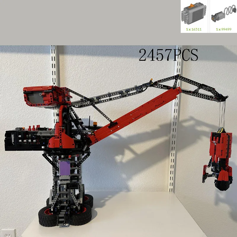 Neues Produkt MOC-124401 • 2457 Teile Technologie Greifer Kran Modell selbstsichernde Bausteine Geburtstag Weihnachten Urlaub Geschenk