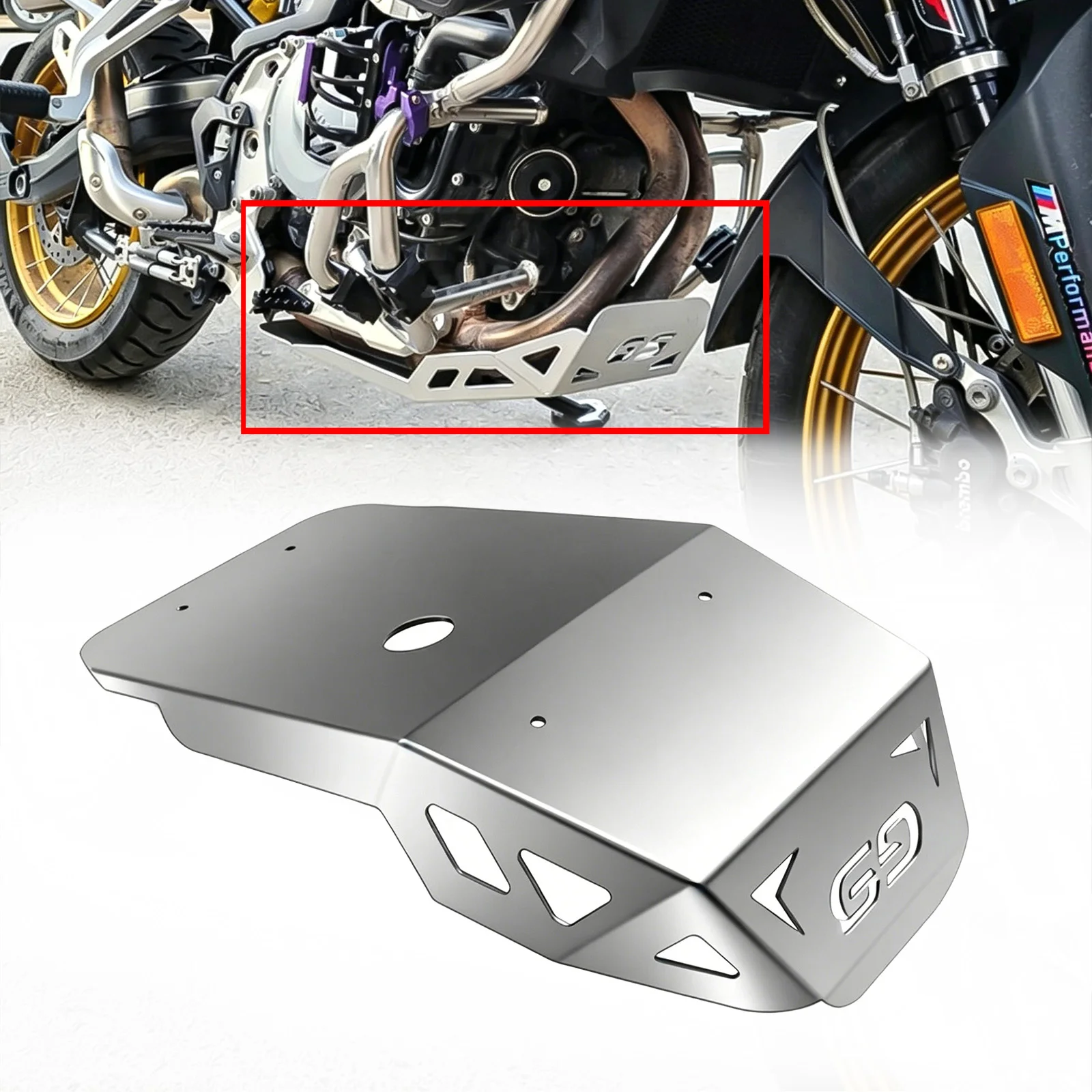 For BMW F800GS Adventure ADV 2025-2026 Motorcycle Chassis cover CNC Aluminum Engine Chassis Skid Plate Guard Protector Cover