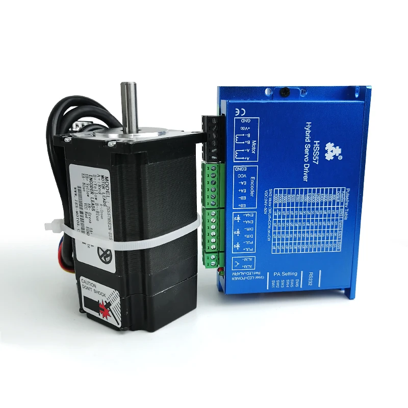 Motore passo-passo ad anello chiuso Nema 23 bifase 2Nm con driver Hss57 Nema23 e cavi 3M