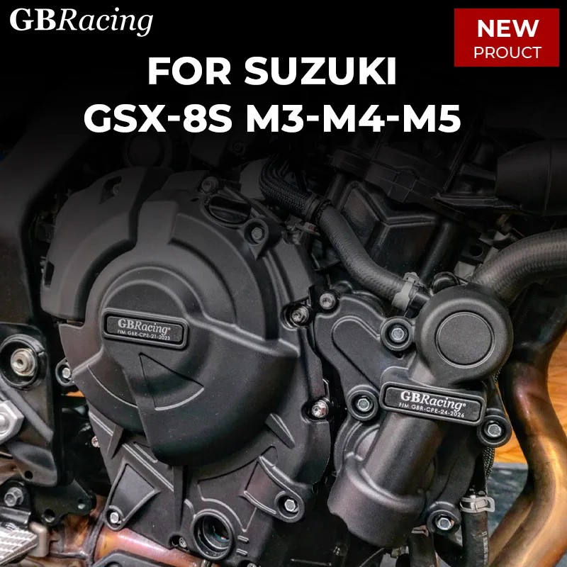 

protector de motor para moto GBRacing For SUZUKI GSX-8S M3 & V-Strom 800DE Secondary Engine Cover Set 2024-2025