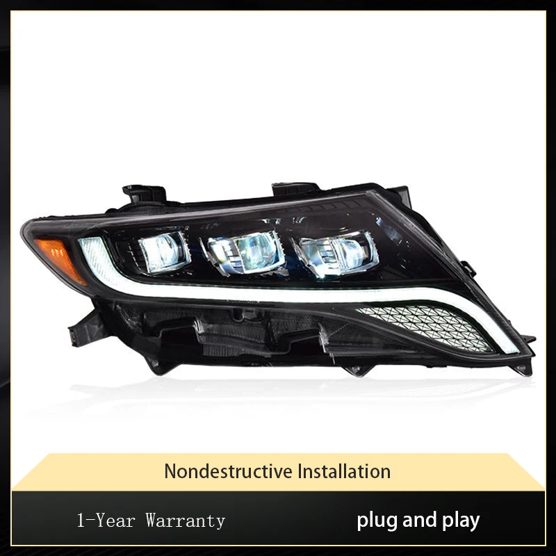 Car Styling Parts For Toyota Venza 2009-2013 Front Lamp DRL Headlight Turn Signal Highlight Full LED Bulbs Projector Lens Auto