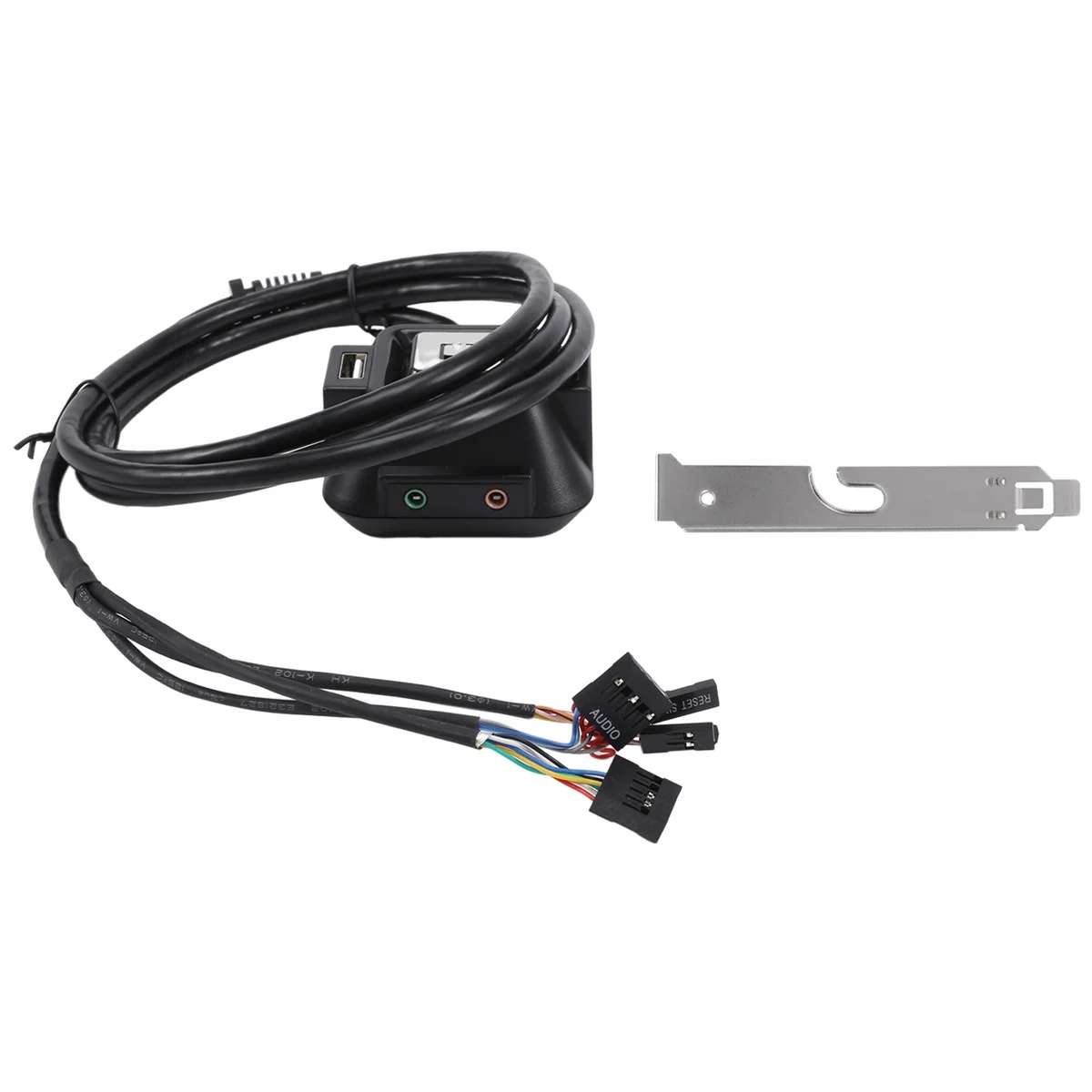 مفتاح جديد لعلبة الكمبيوتر المكتبي، مفتاح زر HDD مع منافذ USB مزدوجة، زر الطاقة، منافذ الصوت لحافظة الكمبيوتر المكتبي