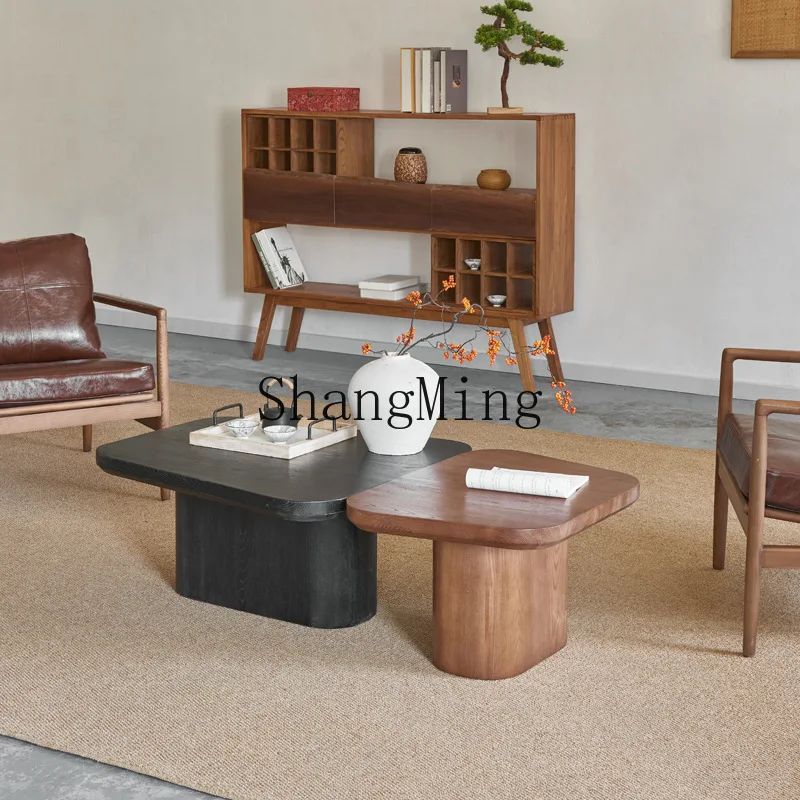 

SM solid wood retro large coffee table medieval coffee corner few bed and breakfast hotel living room furniture