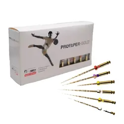 Arquivo Dourado Proteper Dentista, Dentista Grátis, SX-F3, 25mm, 10 Peças, Arquivo de Canal Raiz de Máquina, para Tratamento Pully, 25mm, 60 Pcs, 10 Pcs