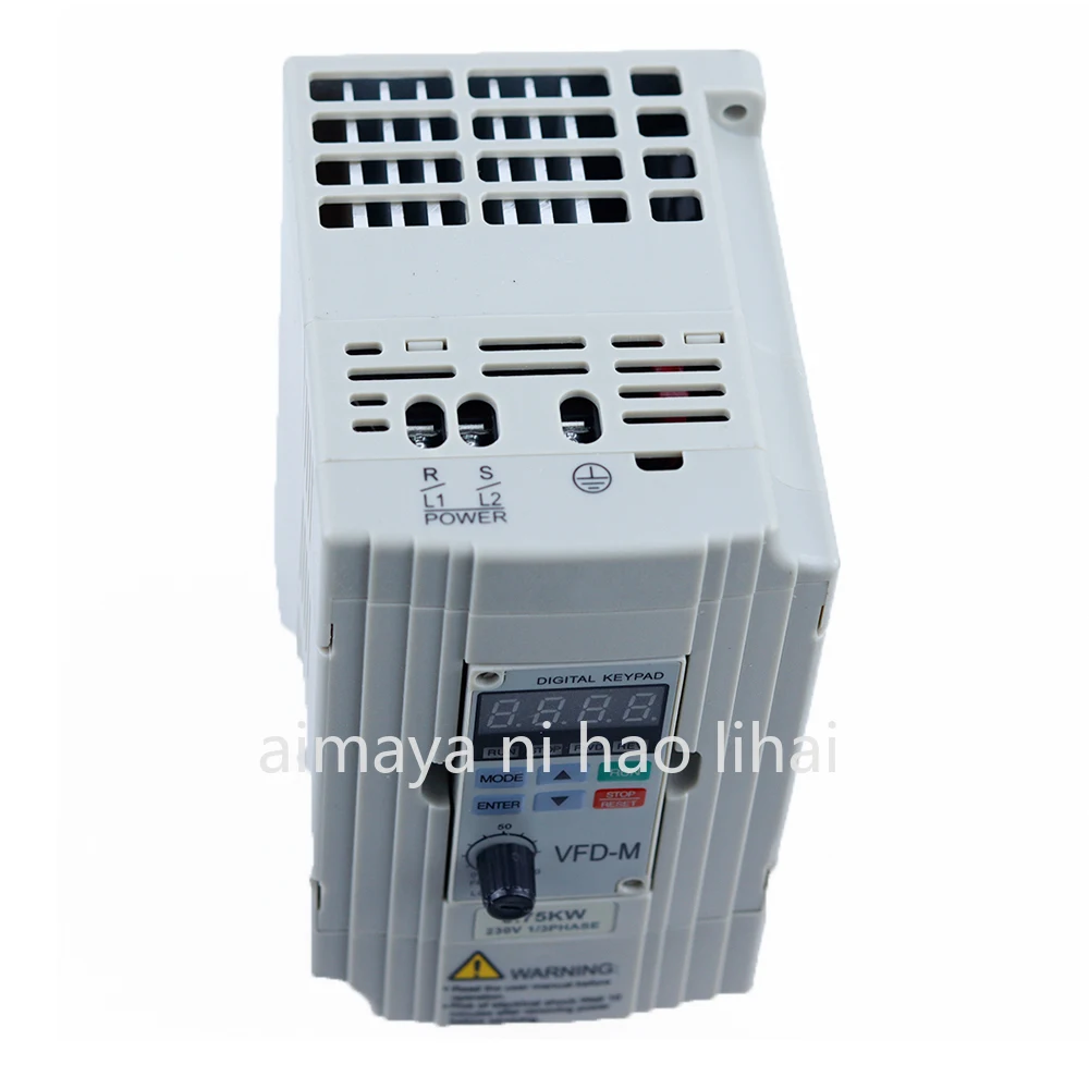 1HP 220V/230V Delta VFD-M , Inverter, AC Motor Drive 0.4KW/0.75KW 400HZ VFD007M21A