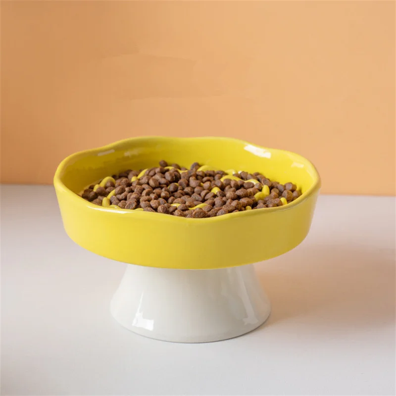 

Горячая распродажа: Керамическая миска-медленница с изогнутым краем для собак и кошек, нескользящая, удобная, легко моется. Аксессуары для домашних животных.