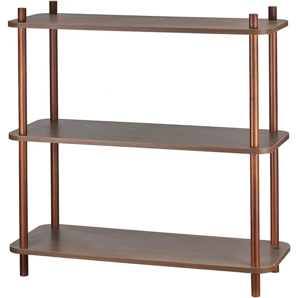 

Compact 3-Tier Wooden Bookshelf, Sturdy and Modern, Ideal for Home or Office (31.5)