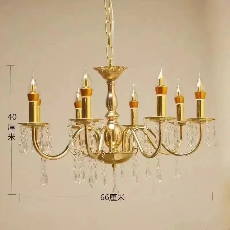 Electroplated French Gold Iron Art Pendant Lantern Wedding Ceremony Pavilion Props Festival Site Wedding Supplies