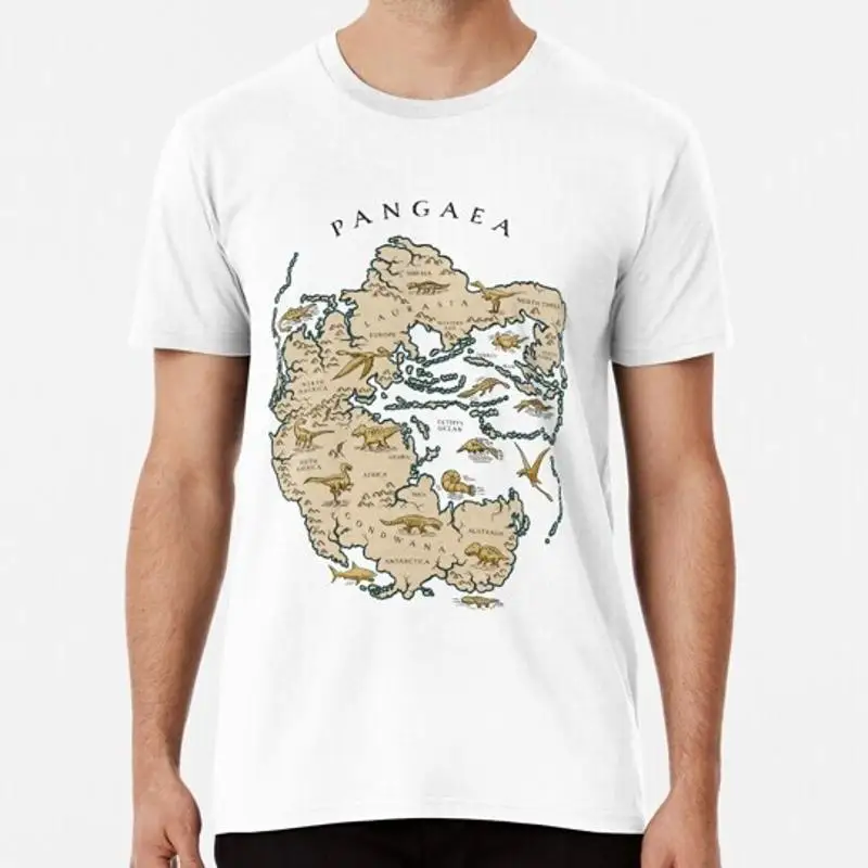 

Футболка Map Of The Supercontinent Pangaea от S до 5XL, сделанная в США