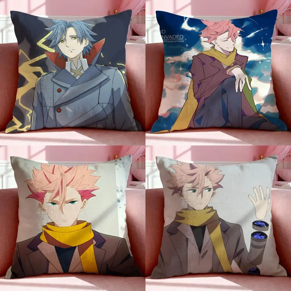 Popular Anime ID: INVADED Cushion Cover Short Plush Breathable Pillowcase Odorless Invisible Zipper Washable Removable