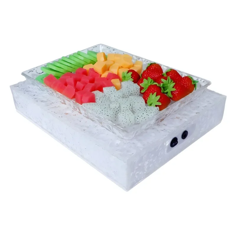Bar luminous acrylic ice pattern fruit KTV night party club large fruit plate snack dried fruit