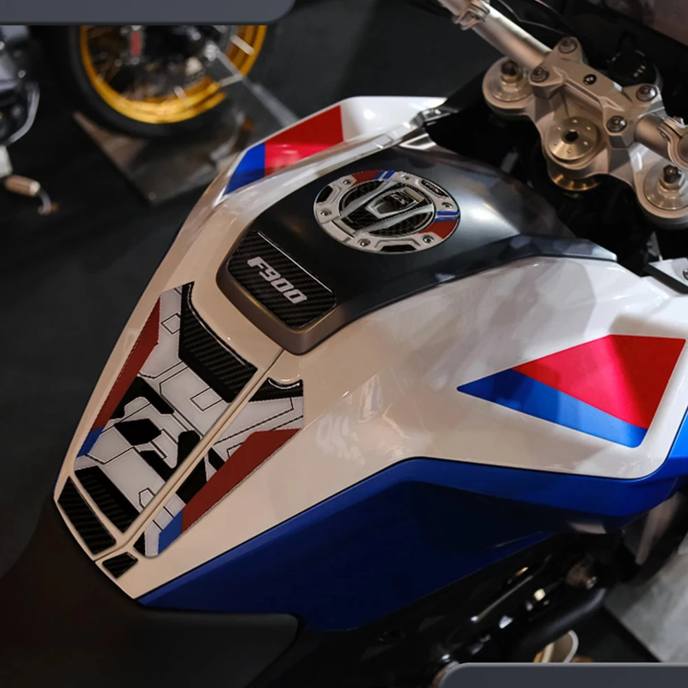 Motorcycle Accessories For F900GS F 900 GS 2024 3D Sticker Decal Kit Knee Pads Tank Pad Fuel Tank Cap Decoration