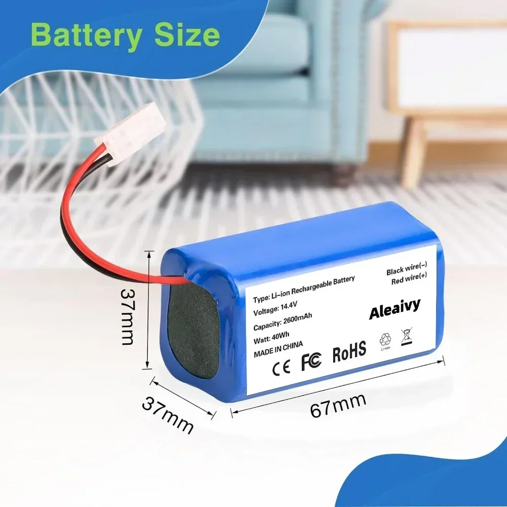 Nueva batería de repuesto Original H18650CH-4S1P para XIAOMI XIOMI MIJIA Mi Robot aspirador esencial G1 MJSTG1 SKV4136GL 2600mAh