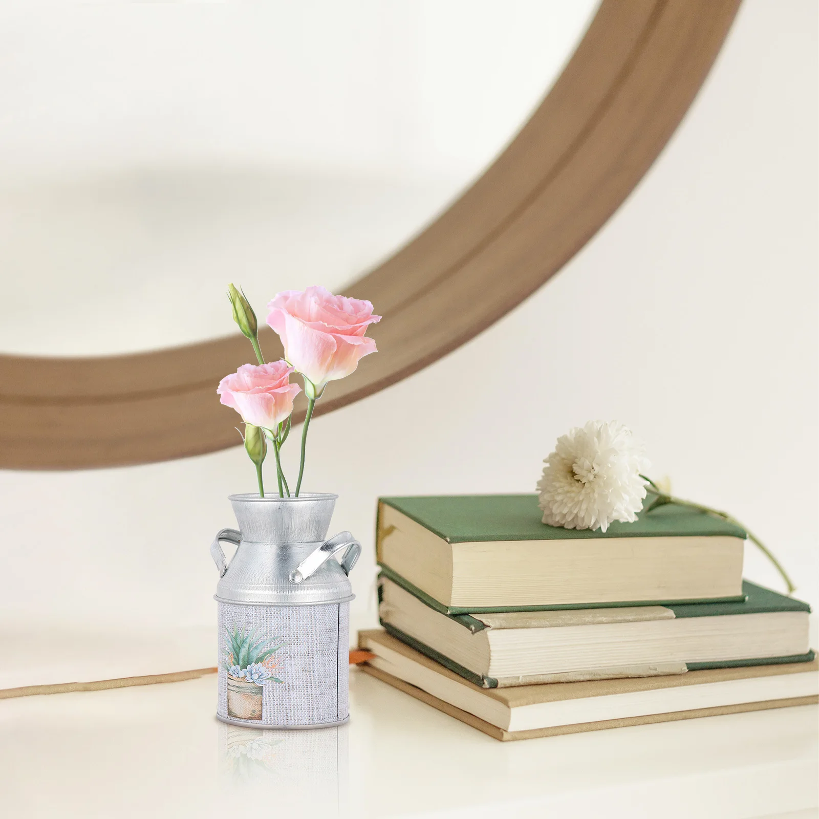 

3Pcs Vintage Flower Vase Decorative Holder Retro Style Iron Material Garden Chic Flower Bucket Vintage Vase